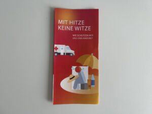 Flyer "Mit Hitze keine Witze"