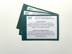 MFA-Spickzettel "Patienten zur Teilnahme am AOK-Vertrag motivieren"