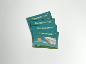 Minikärtchen "Durchstarter"