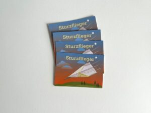 Minikärtchen "roter Sturzflieger"